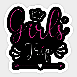 Girls Trip 2023 Shirt Weekend Summer Vacation Girls Road Trip Sticker